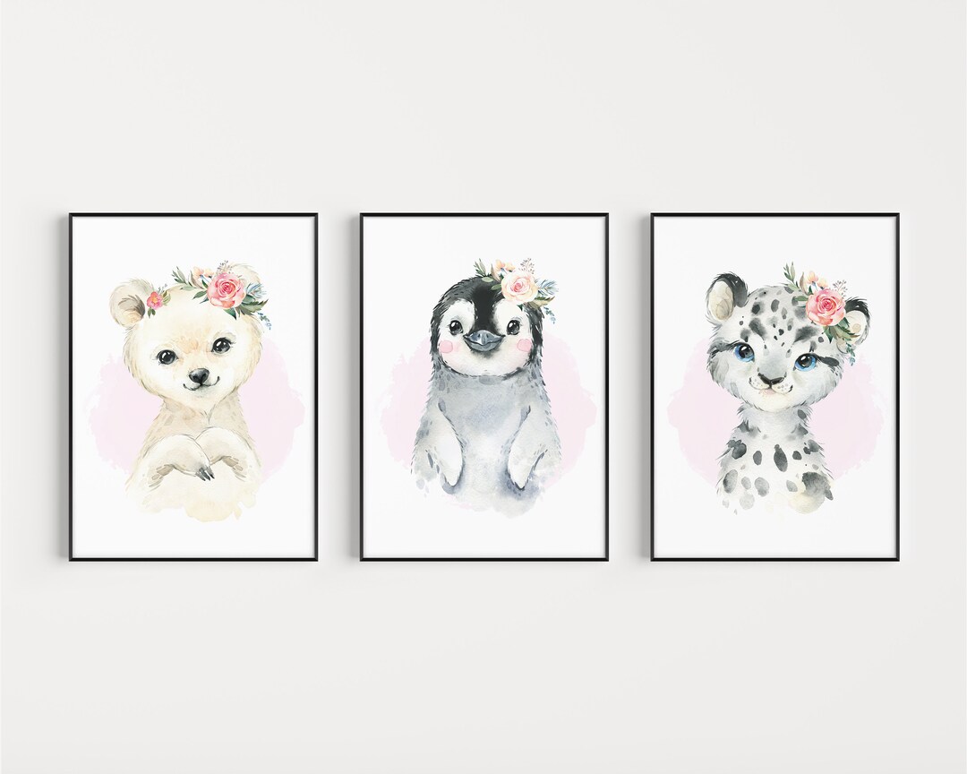 PRINTABLE Baby Animal Prints for Nursery Wall Art Decor Etsy