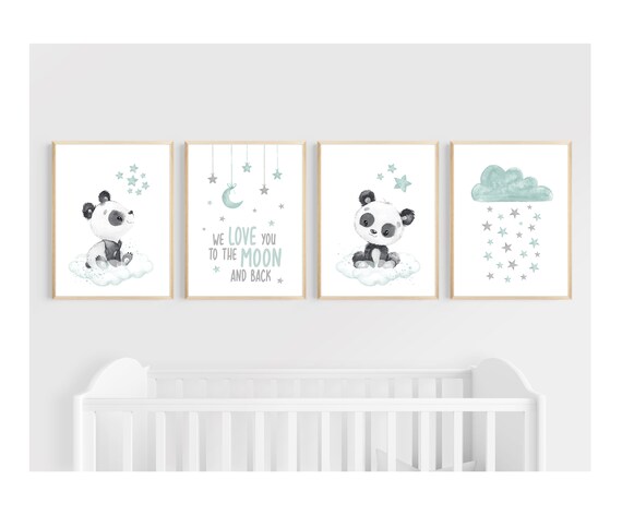 PRINTABLE Baby Animal Prints for Nursery Wall Art Decor Light - Etsy