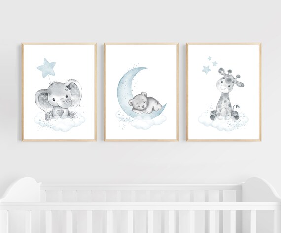 PRINTABLE Baby Animal Prints for Nursery Wall Art Decor Ice - Etsy
