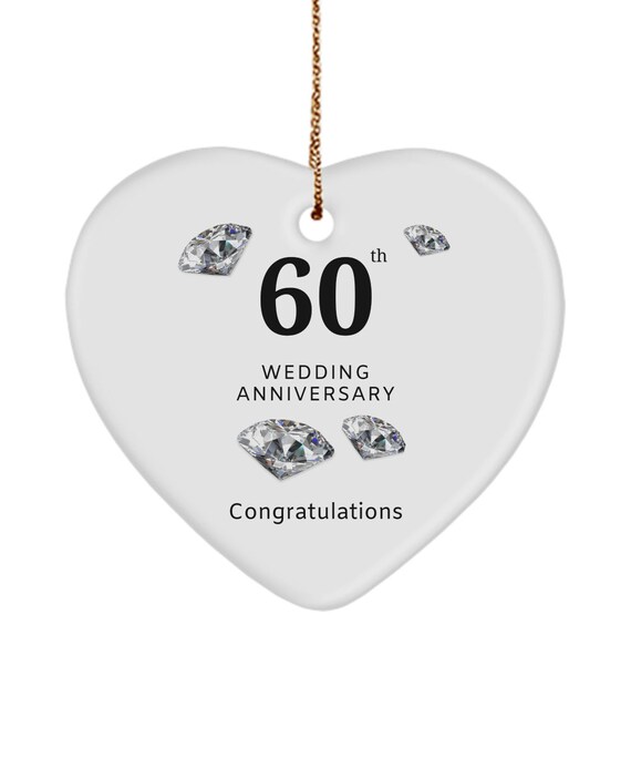 60th Wedding Anniversary Gifts for Couple for Parents 60 