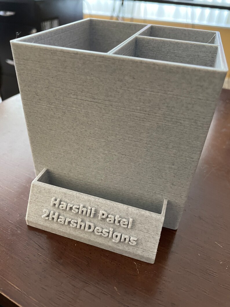 Customized 3D Printed Post It Note Holder and Desk Organizer Etsy