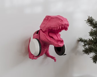Trex Headphone Stand, Accessories Hanger, Cute Headphone Stand, Trex Headphone Wall Hanger,Trex Wall Art/Coat/Hip Hop/Music Gaming/Gamers!