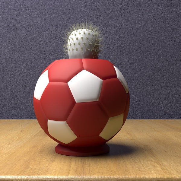 Soccer ball flower pot, Cute Succulent pot, Football Ball Pot, Soccer Pot,soccer ball vase