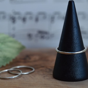 Handmade Sterling Silver Plain Round Wire Stacking Ring