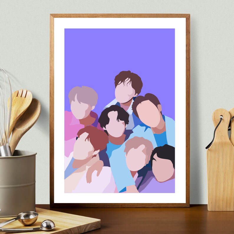 BTS Poster Kpop Wall Art Digital Download Home Decor Etsy
