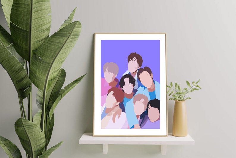 BTS Poster Kpop Wall Art Digital Download Home Decor Etsy