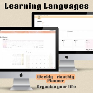 Learning Language Notion Template | Notion Learning Template | Notion ...
