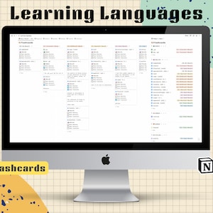 Learning Language Notion Template | Notion Learning Template | Notion ...