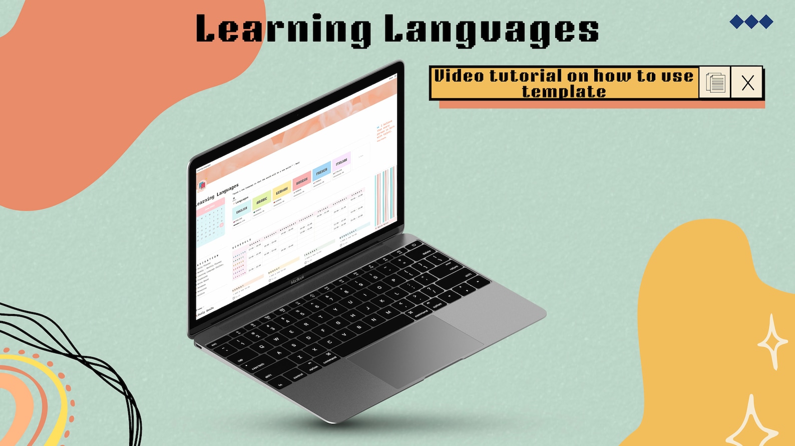 Learning Language Notion Template | Notion Learning Template | Notion ...