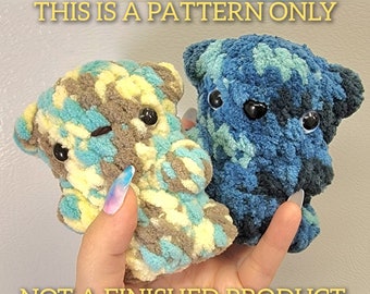 Crochet NO SEW Bear Pattern, Crochet Pattern, Crochet Bear, Crochet Toys, Crochet Gummy Bear, Beginner Friendly, Crochet No Sew Pattern