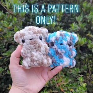 Crochet NO SEW Bear Pattern, Crochet Pattern, Crochet Bear, Crochet Toys, Crochet Gummy Bear, Beginner Friendly, Crochet No Sew Pattern