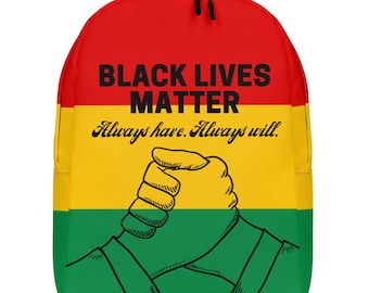 BLACK LIVES MATTER Minimalist Backpack