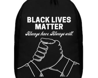 BLACK LIVES MATTER minimalist back pack