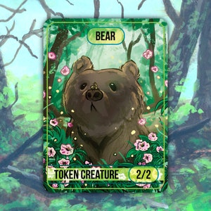 MTG Bear Token (Set of 2)