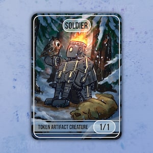 MTG Colorless Artifact Soldier Token (Set of 2)