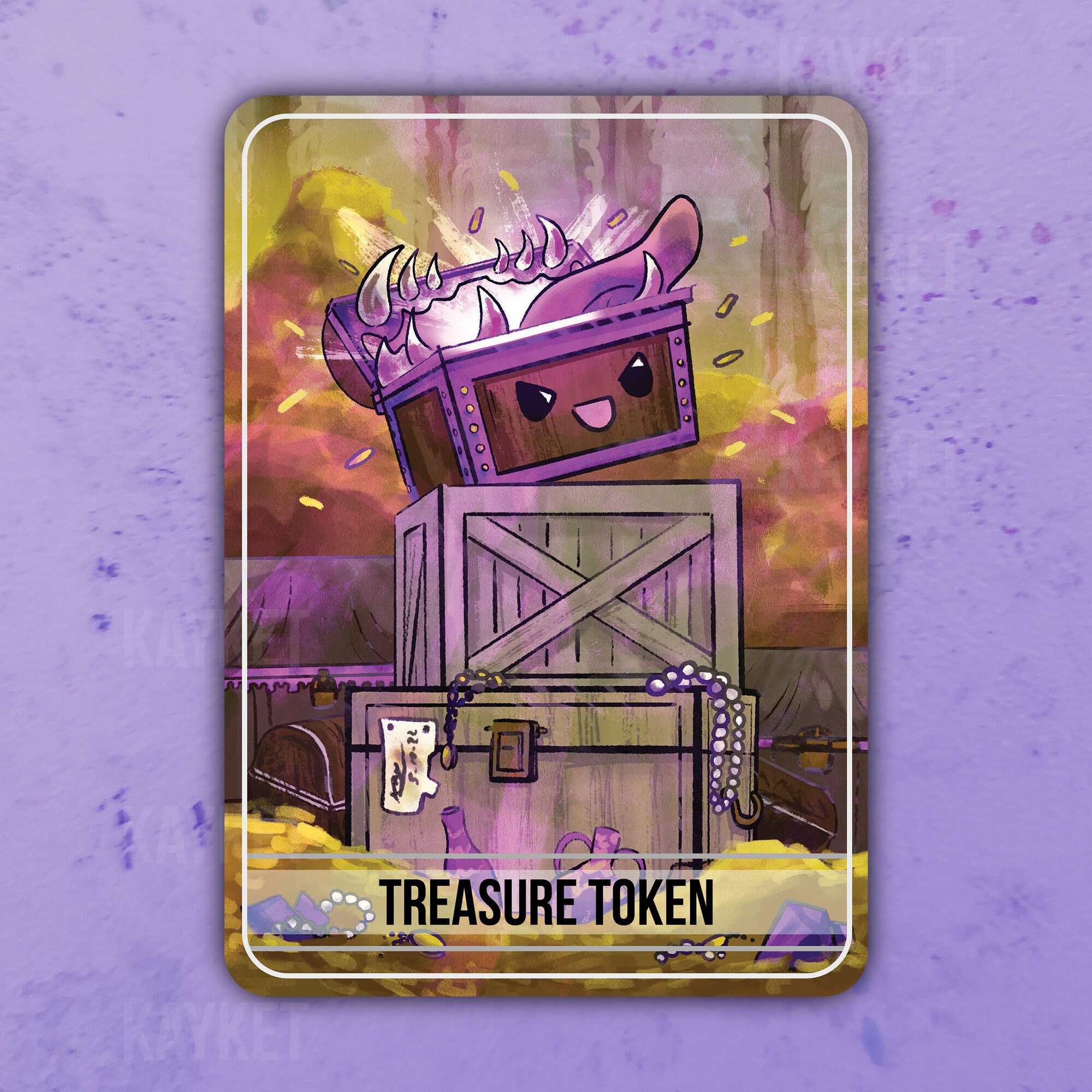 MTG Mimic Treasure Token (set of 2) - Etsy