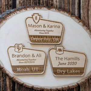 Personalized Magnet | Customizable National Park Gift | Hiking, Camping, Outdoor, National Forest, Nature