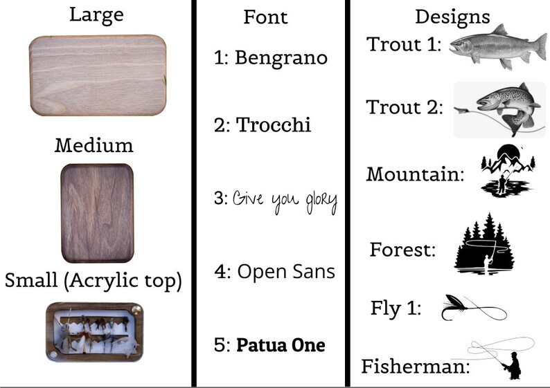 Engraved Fly Fishing Box Easter Gift Personalized Hand Made Etsy
