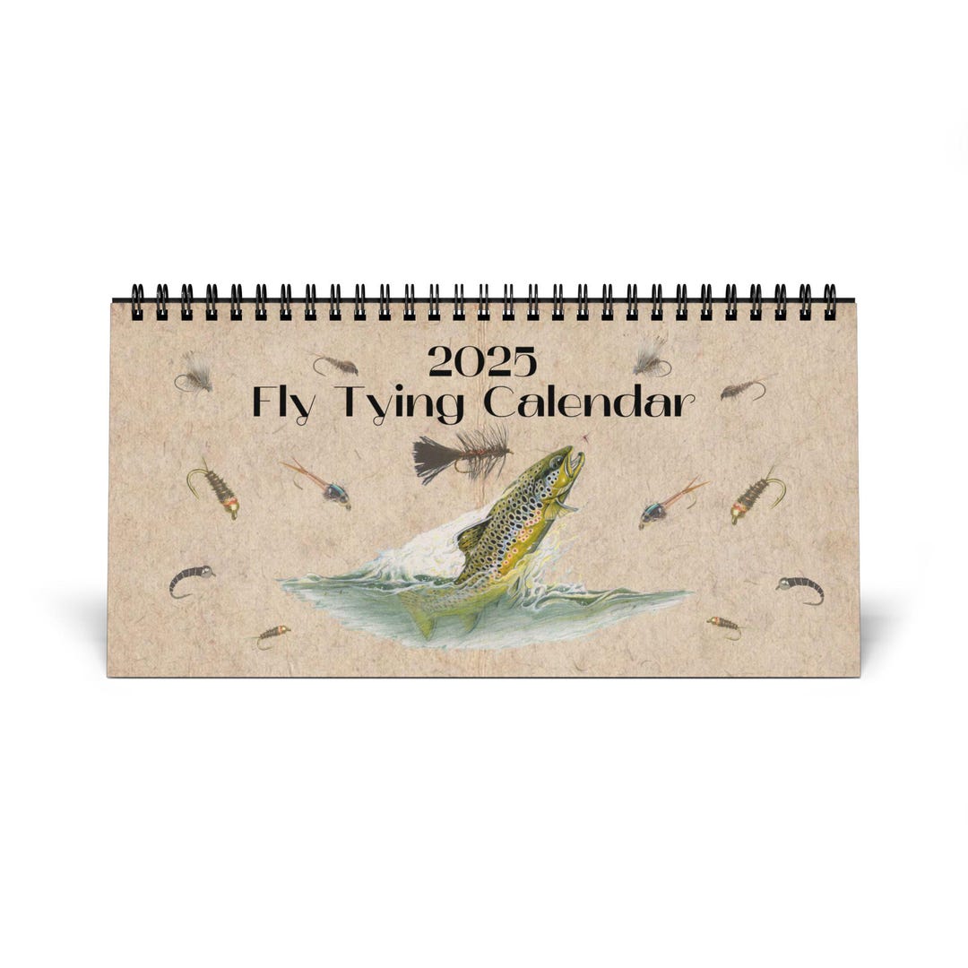 2025 Trout Flies Desktop Calendar Etsy