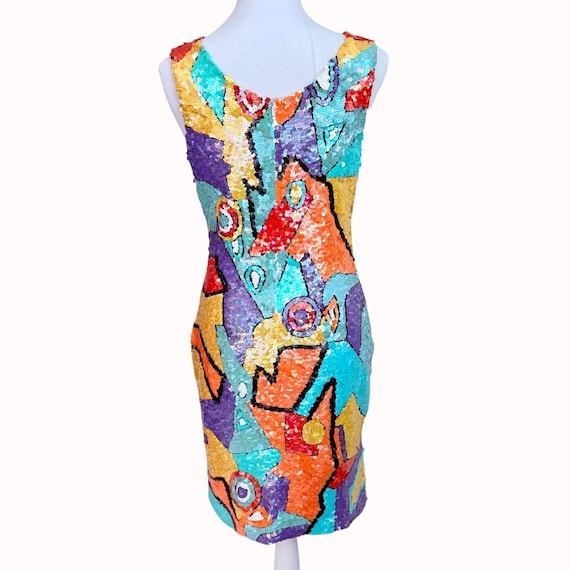 bodycon multicolor dress Multicolor 1970s Boho Striped Knit Backless Bodycon Dress