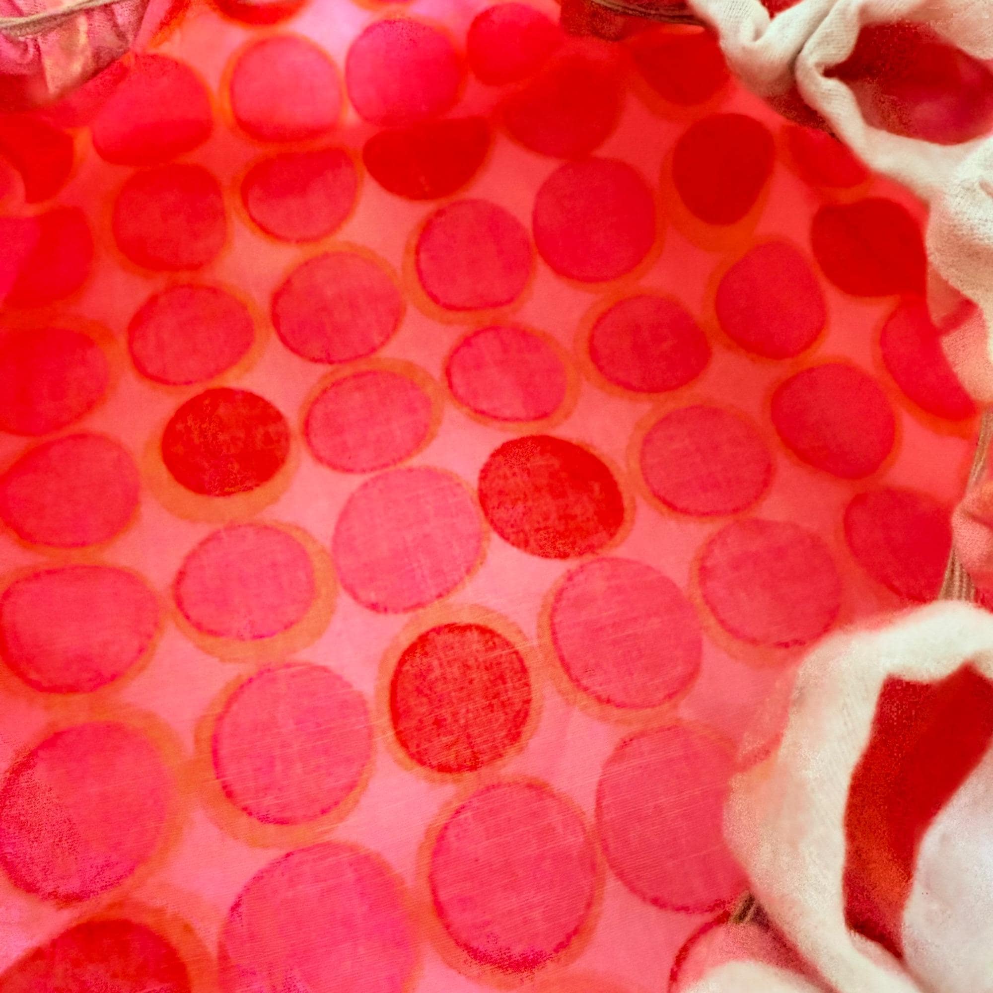 Vinyl Shower Cap Pink Polka Dot Retro 1960s VTG Pin Up Bathroom Hair Mod Glam Vintage Goody Pink PVC Shower Cap - 1970s Beauty Accessory  main image 2