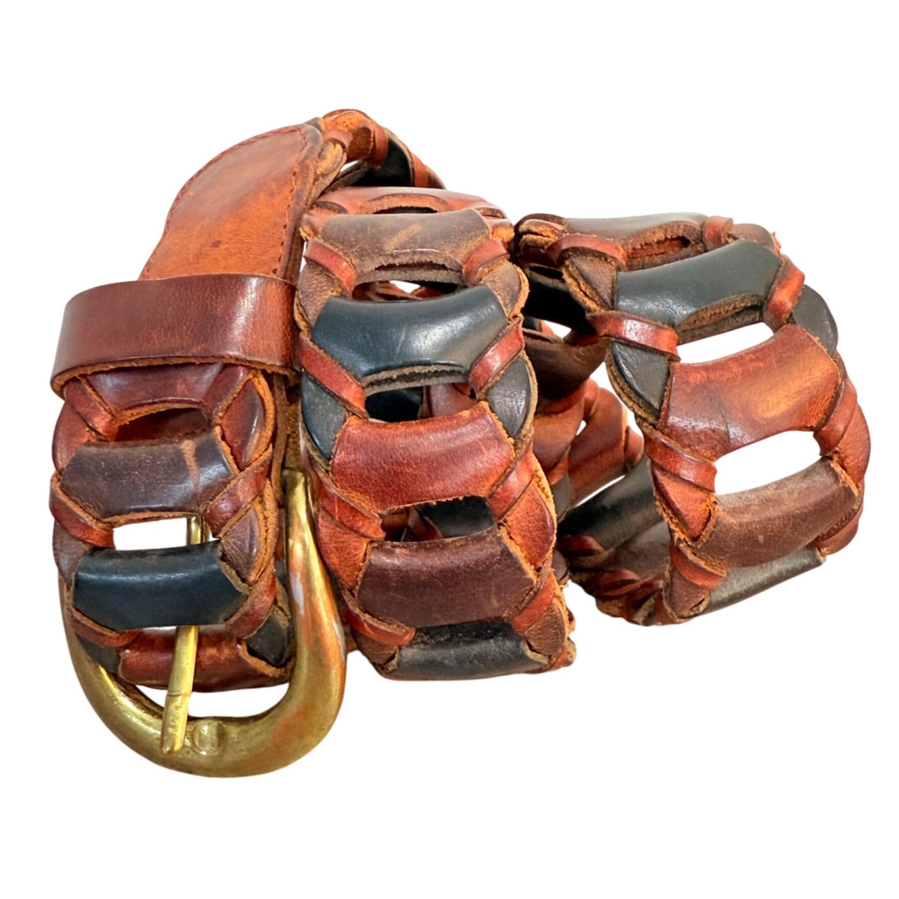 County Seat Multicolor Turkish Leather Belt Womens Size S  display picture 3