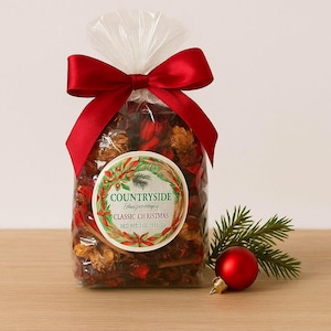 Countryside Fragrances Classic Christmas Potpourri, Nostalgic Rustic Holiday Home Decor, Festive Dried Botanicals Aromatic Blend