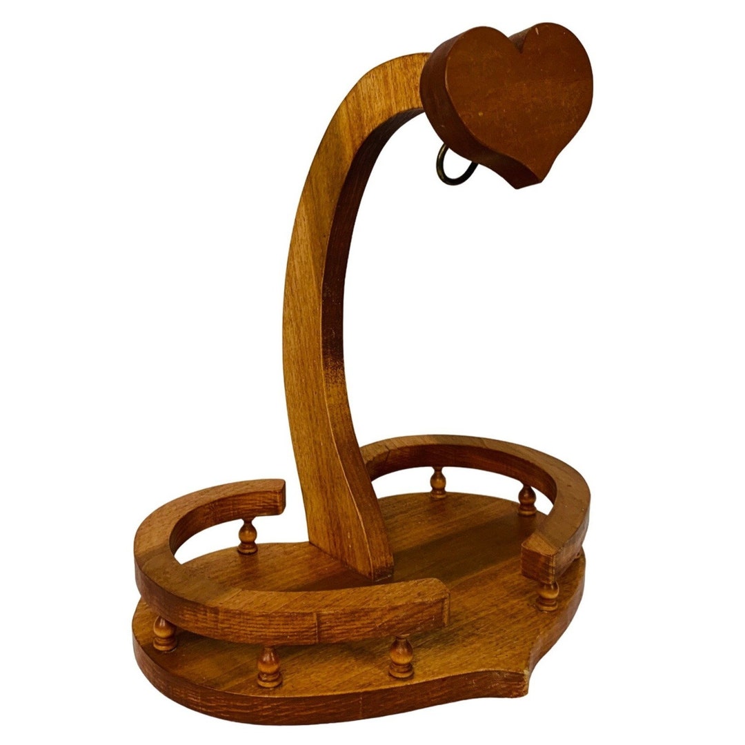Wooden Heart Shaped Countertop Banana Holder 14.5 Fresh Etsy