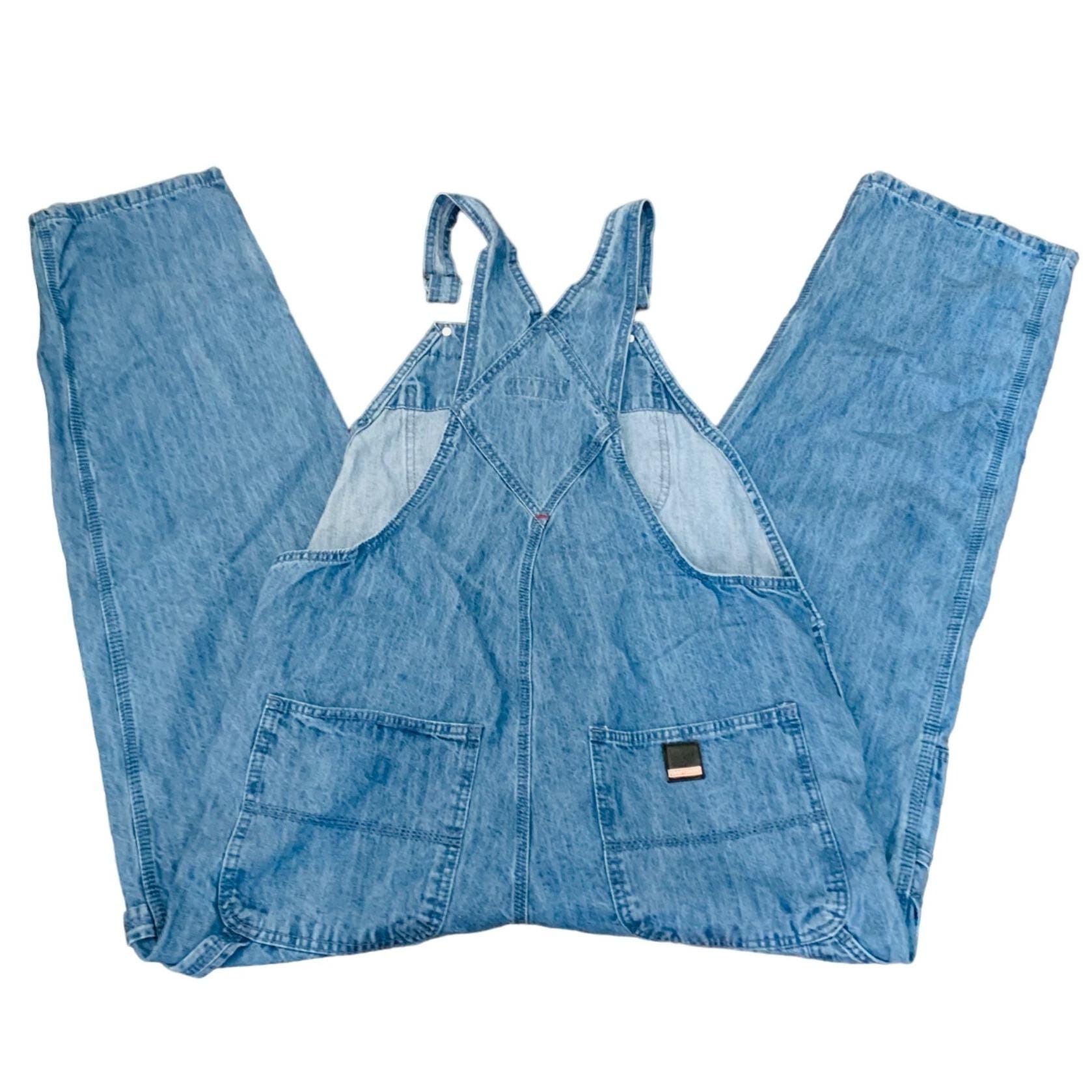 Craftsman Mens Denim Overalls 38x32 Classic Adjustable