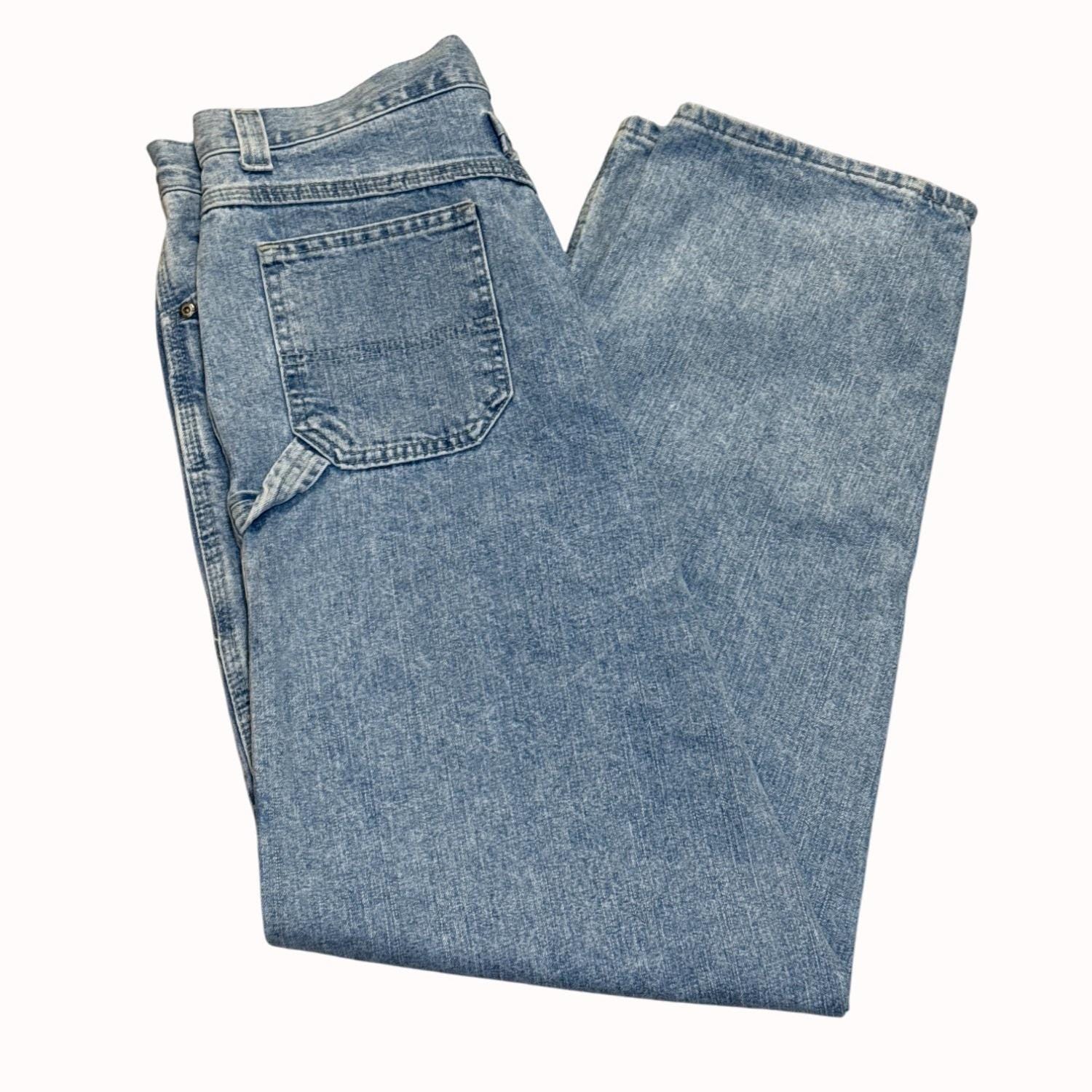 Vintage 80s Lee Carpenter Jeans: High Waisted Light Wash Denim - Etsy