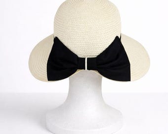 Vintage Royal Road Trading Co Nautical Straw Sun Hat, Updo  display picture 3