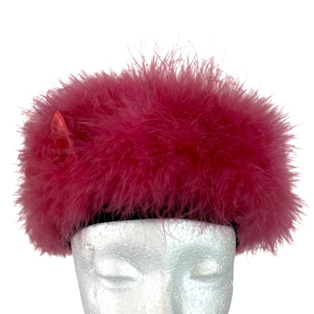 Bonwit Teller Chandra Beret Vintage Vintage Bonwit Teller Pink Angora Beret Hat, Retro Glam  main image 3