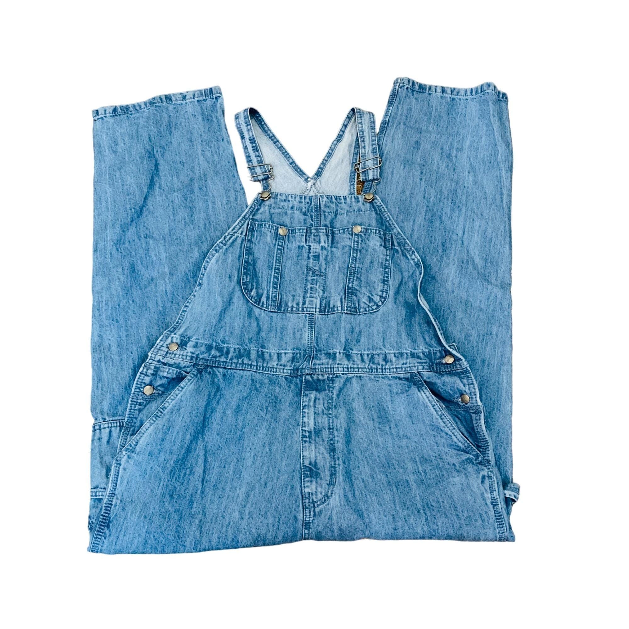 Craftsman Mens Denim Overalls 38x32 Classic Adjustable
