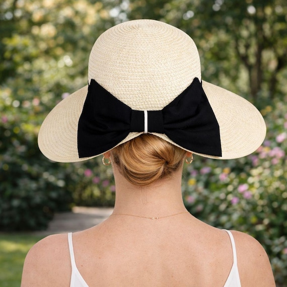 NWOT Royal Road Trading Co. Hat Vintage Royal Road Trading Co Nautical Straw Sun Hat, Updo  main image 3