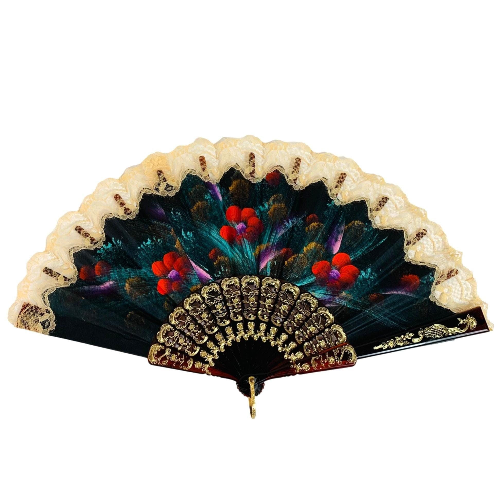 Abanico plegable de encaje español El Corte Inglés, abanico de