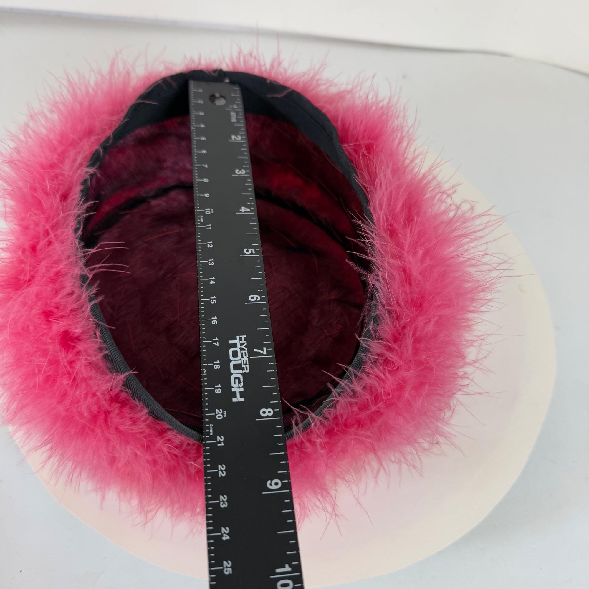 Vintage Bonwit Teller Pink Angora Beret Hat, Retro Glam  display picture 2