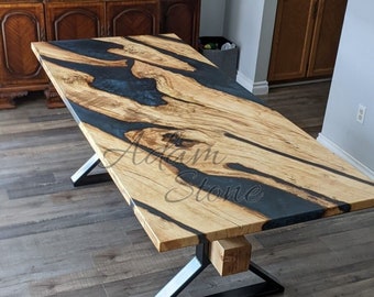 Epoxy Table, Wood Epoxy Dining Room Table Resin River Table, Epoxy Dining Table, Epoxy Resin Table Wood Resin Table, Epoxy Wood Dining Table