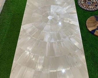 White Agate Table Top, Agate Side Table, Dining Table, White Agate Console Table, White Agate Dining Table, Agate Coffee Table ,Agate table
