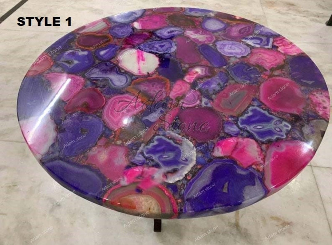 Natural Agate Table Top, Agate Side Table, Dining Table, Agate Console