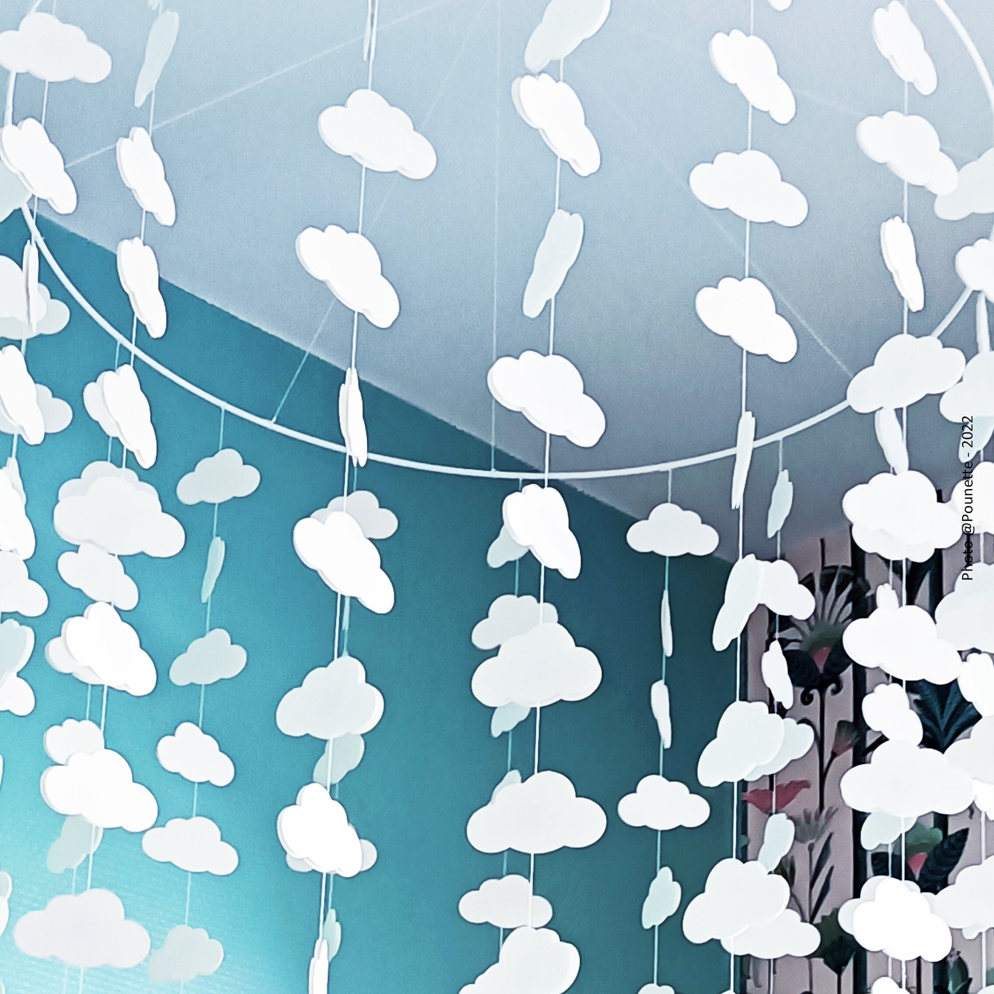 Mobile Nuages Papier