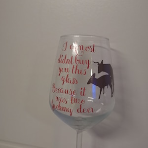 Novelty wine glass