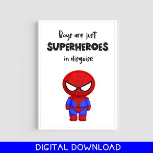 Printable Wall Art, Superhero Prints, Heroes Wall Art, Digital Prints, Nursery Decor, Printable, Hero Prints, Digital Download, Superhero
