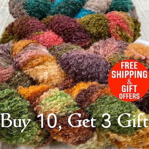 Hand Dyed Alpaca Worsted Boucle Yarn, Hand painted Wool Alpaca 4 Weight One Ply Yarn, Cardigan Shawl Hand wool, 3.52oz220yard