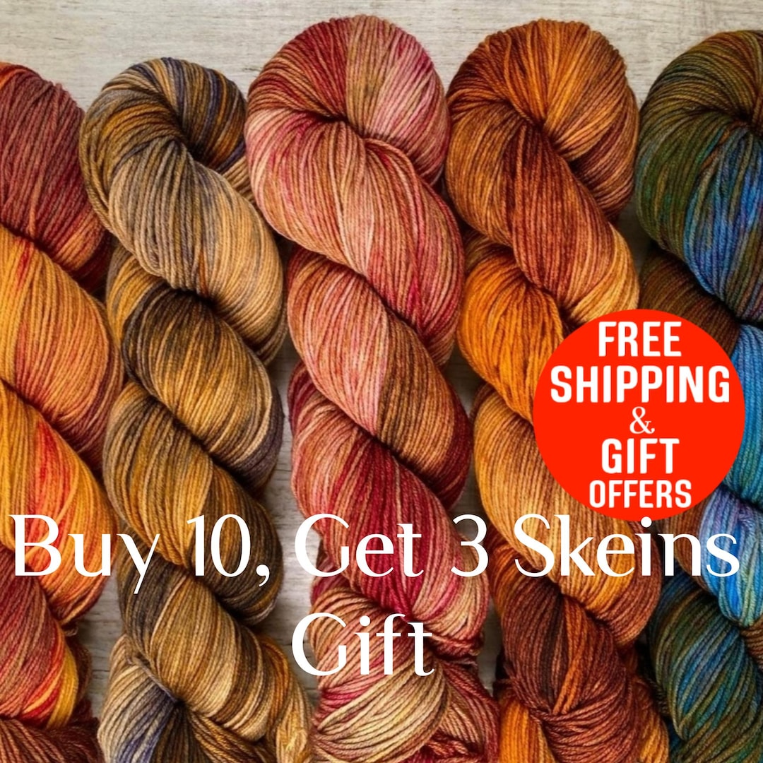 Laine Teinte à La Main Mérinos Fingering Couleur Rouge Brique