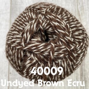 Undyed Organic Wool Yarn, Natural Shepherds Merino 4 Weight 3 Ply Crochet Knitting Cardigan Shawl Baby Worsted weight Fiber, 3.52oz 252yard image 7