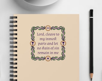 Santa Comunión, Primera Comunión, Misa Católica, Misa Latina, TLM, Oraciones Tradicionales, Cuaderno de espiral