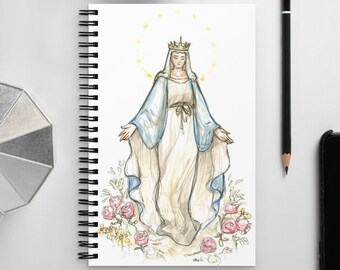 Queen of Heaven Spiral Notebook