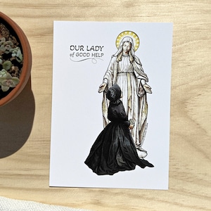 Our Lady of Good Help, Our Lady of Champion, Catholic art, Virgin Mary 5 X 7 PRINT
