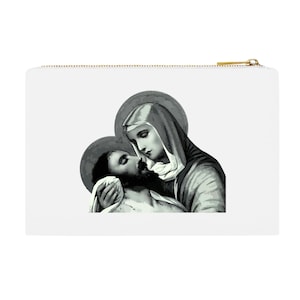 Jesus und die Jungfrau Maria, katholische Kosmetiktasche, Schleiertasche, Kapellentasche