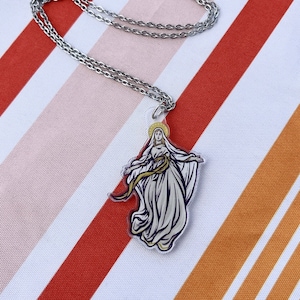 Our Lady of Good Help, Our Lady of Champion, Baritus Catholic, Virgin Mary 2 INCH charm NECKLACE